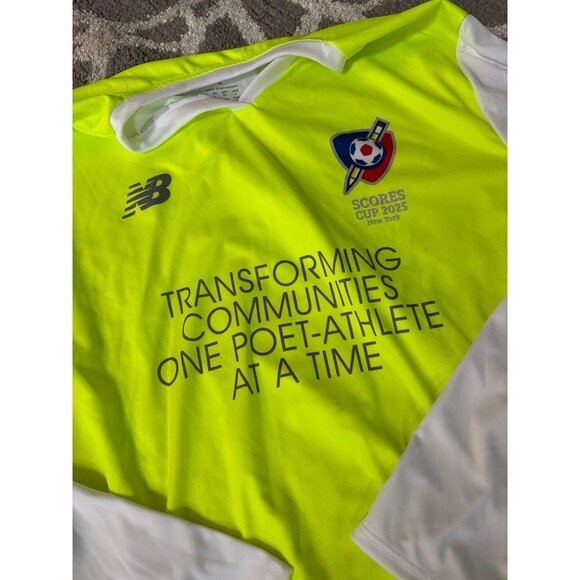 Bright Yellow Long Sleeve New Balance Scores Cup 2025 Jersey - Picture 4 of 4